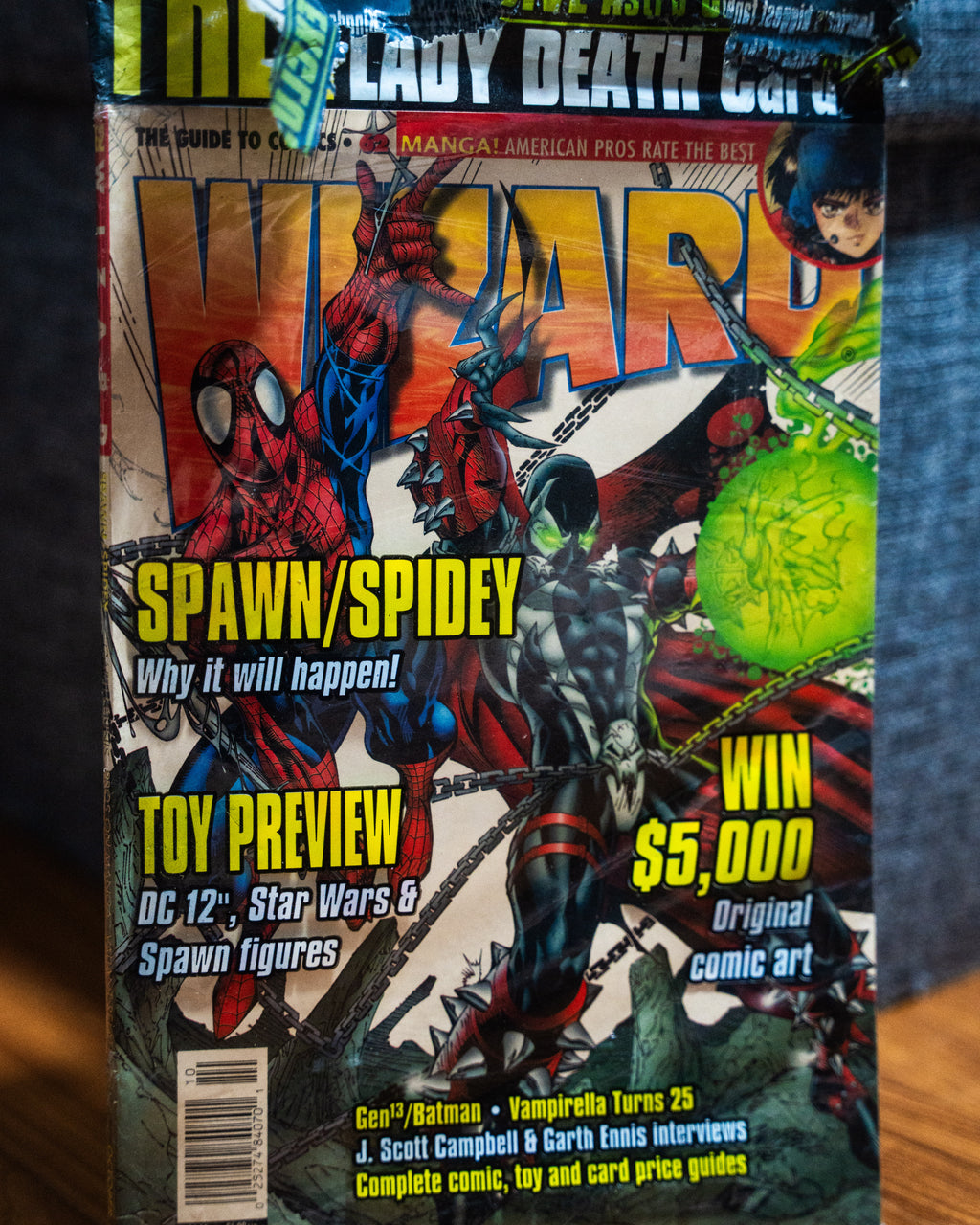 Wizard Magazine #62 Spider-Man & Spawn Cover
