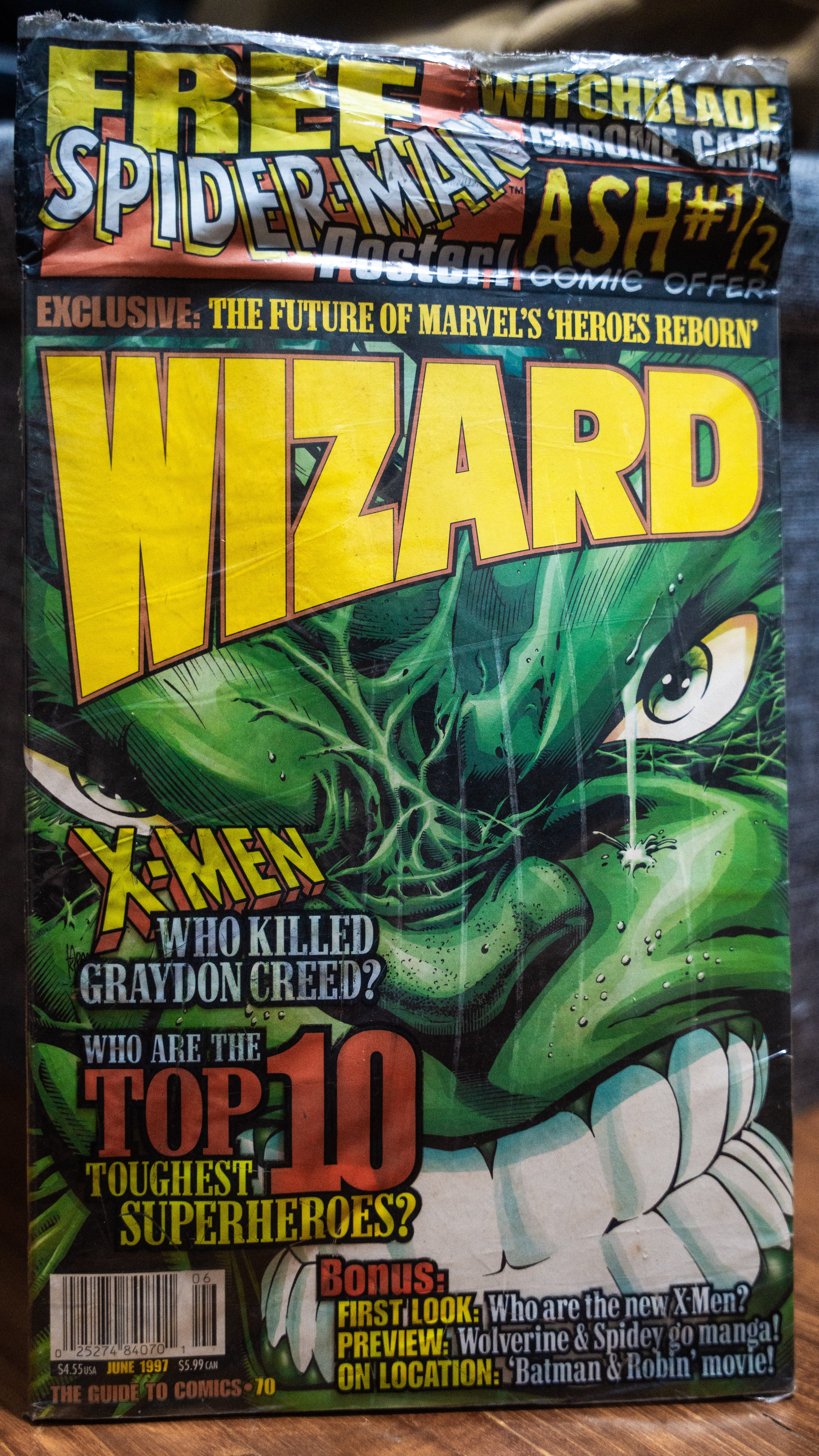 Wizard Magazine #70 Hulk Cover
